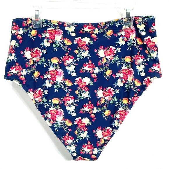 Cupshe Caramel Buttons High Waist Floral Bikini Bottoms - Picture 5 of 10